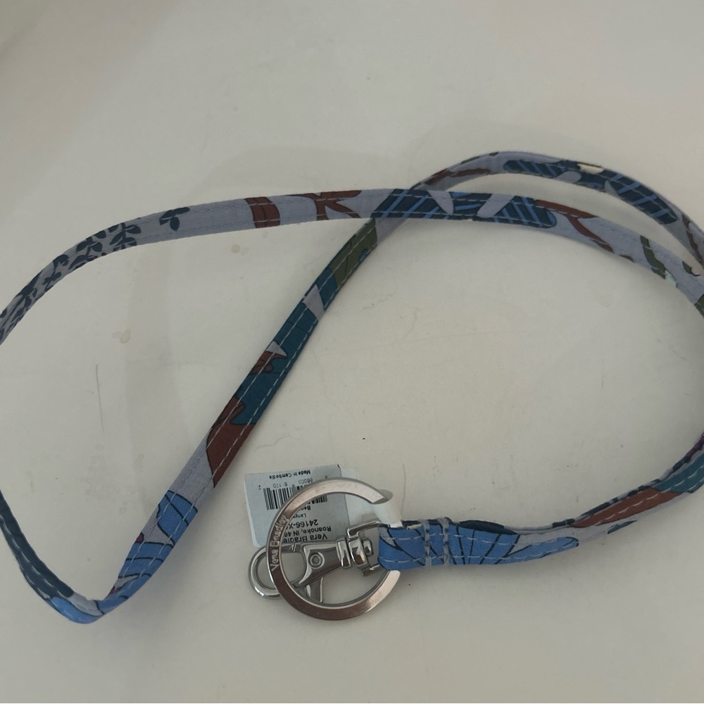 Vera Bradley Lanyard Key Ring ID Badge Clip Bengal Lily NWT New
